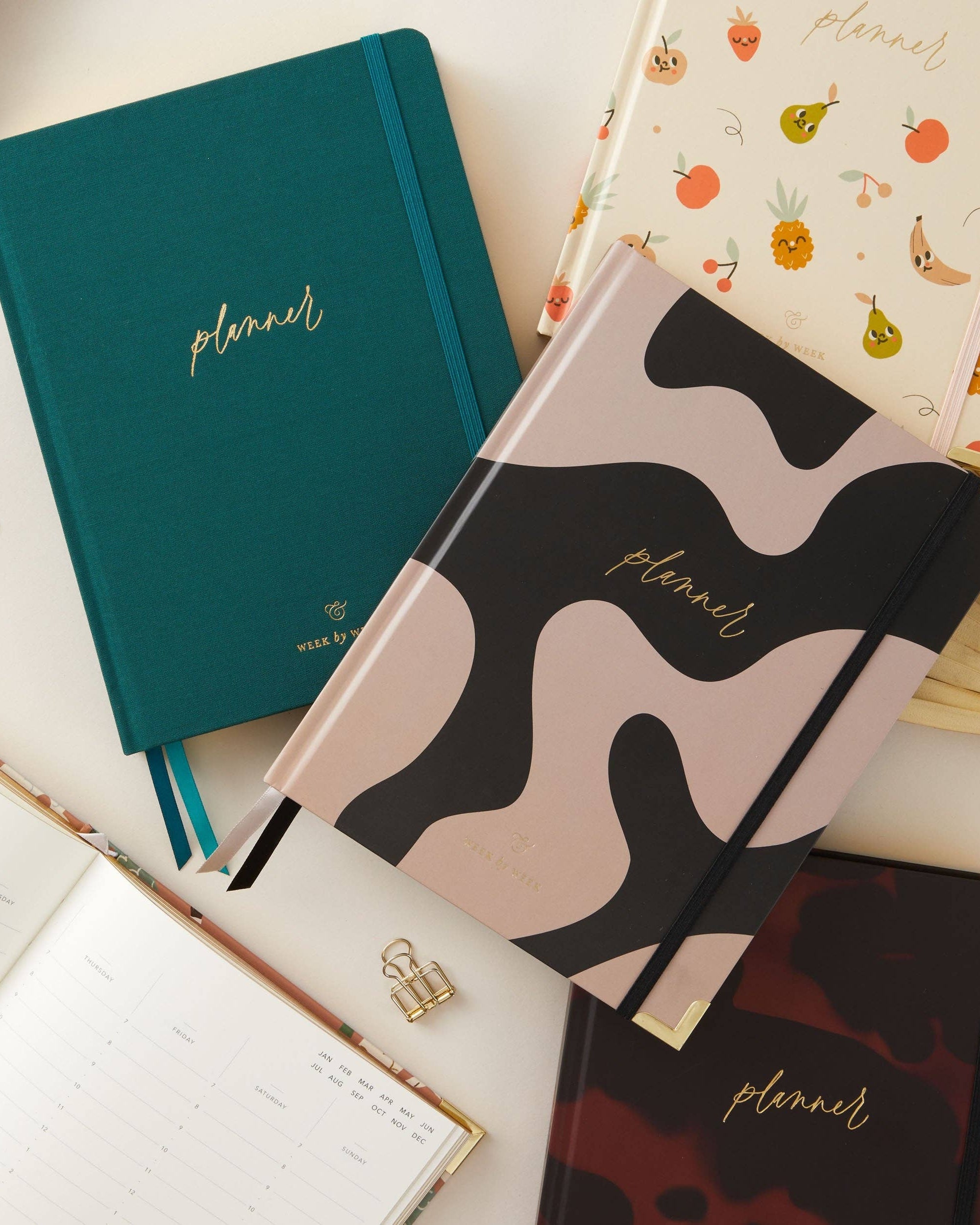 Undated Weekly Planner - Tortoise - diary gift for her