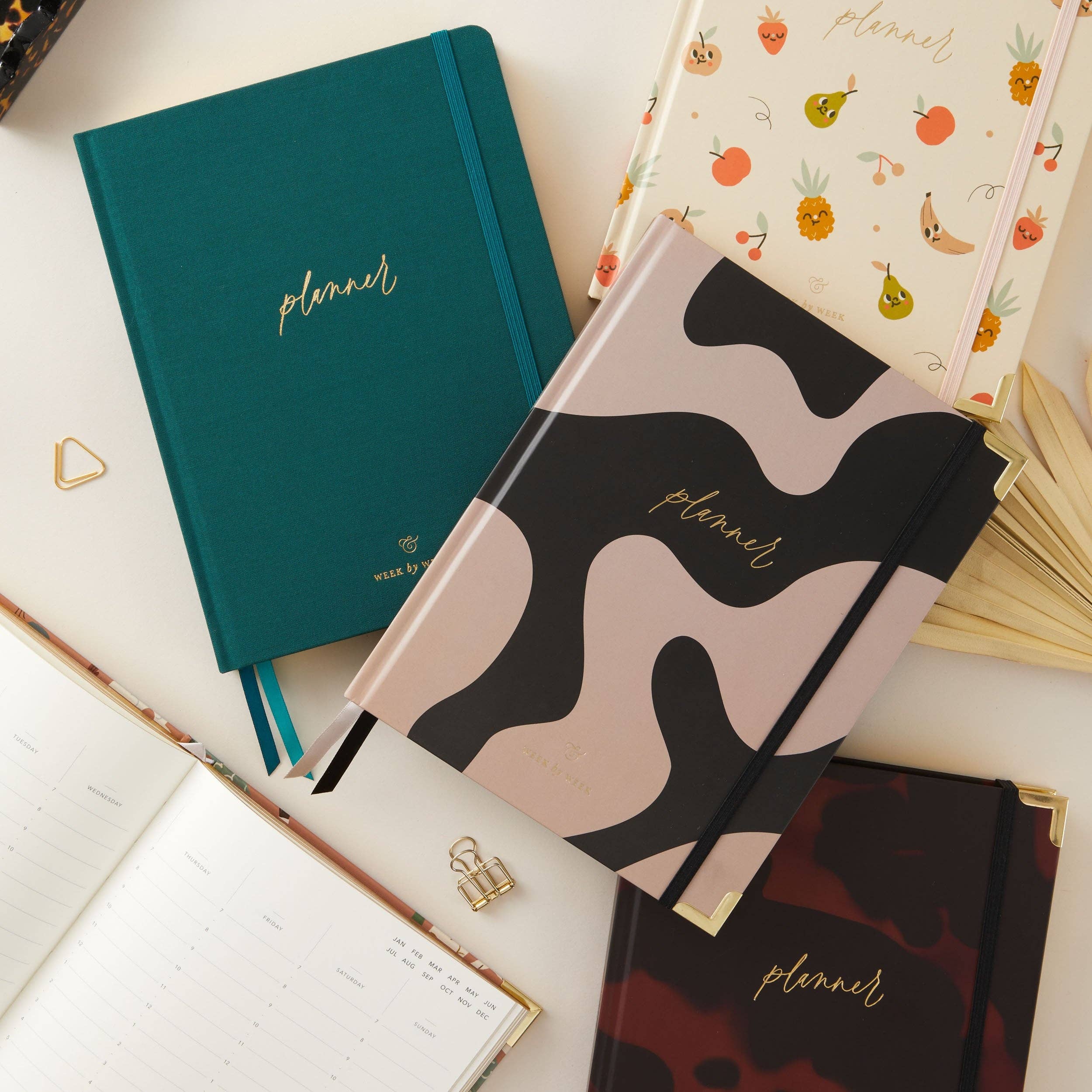 Undated Weekly Planner - Tortoise - diary gift for her