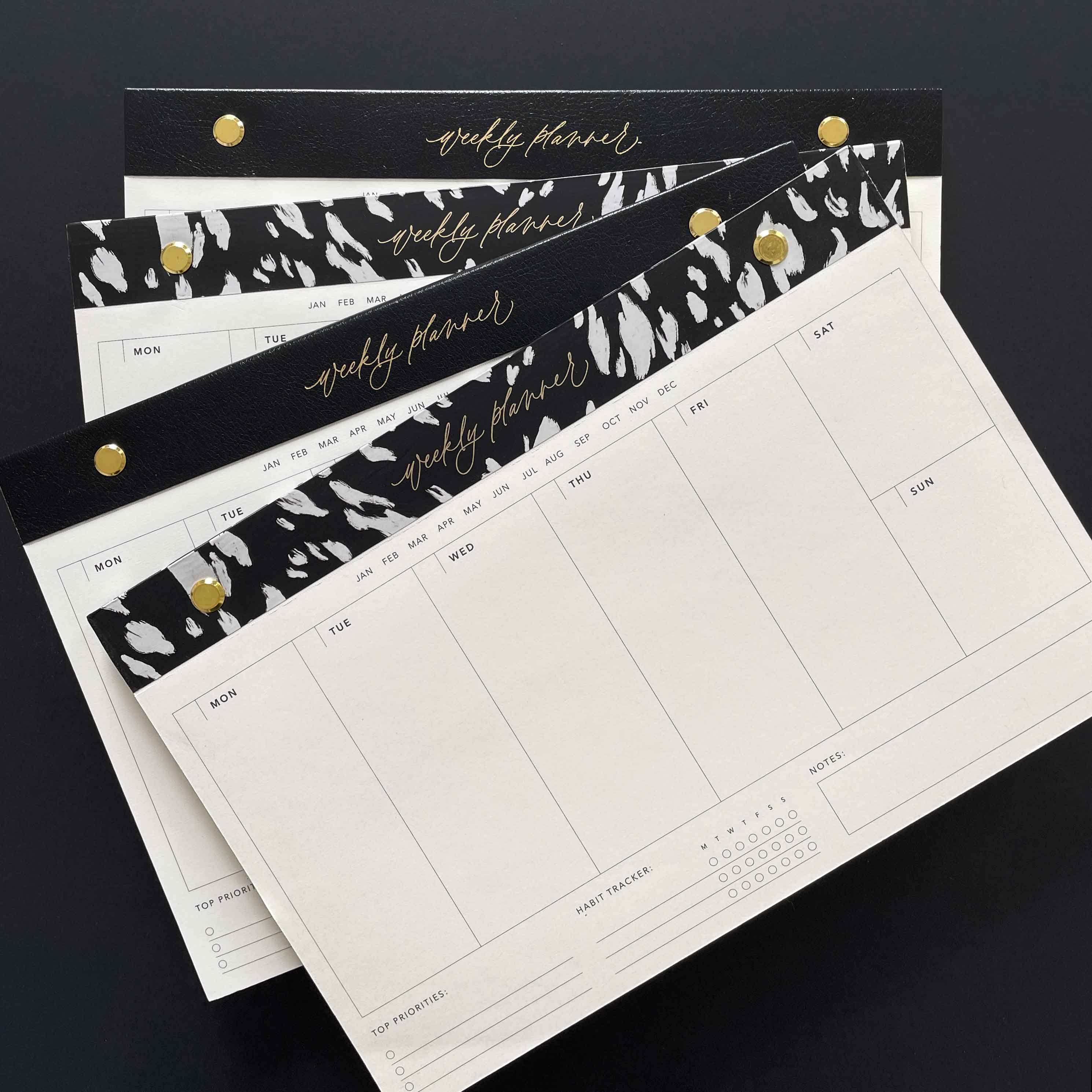 DESK PAD - LIQUORICE | VEGAN LEATHER