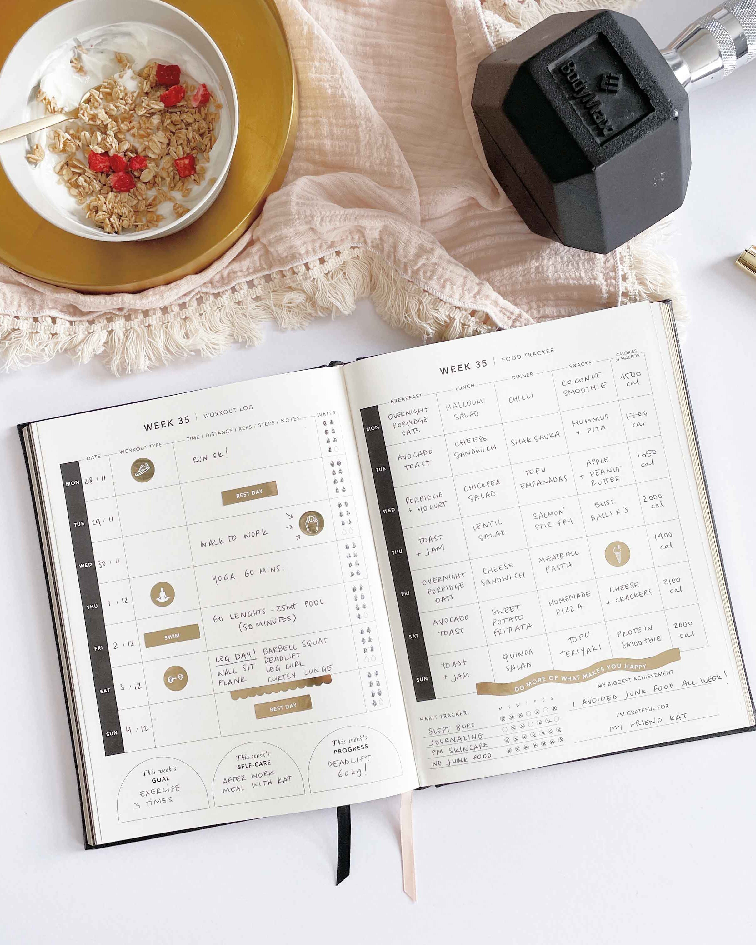 My Daily Fitness Planner - Workout and Meal Planner (Curve)