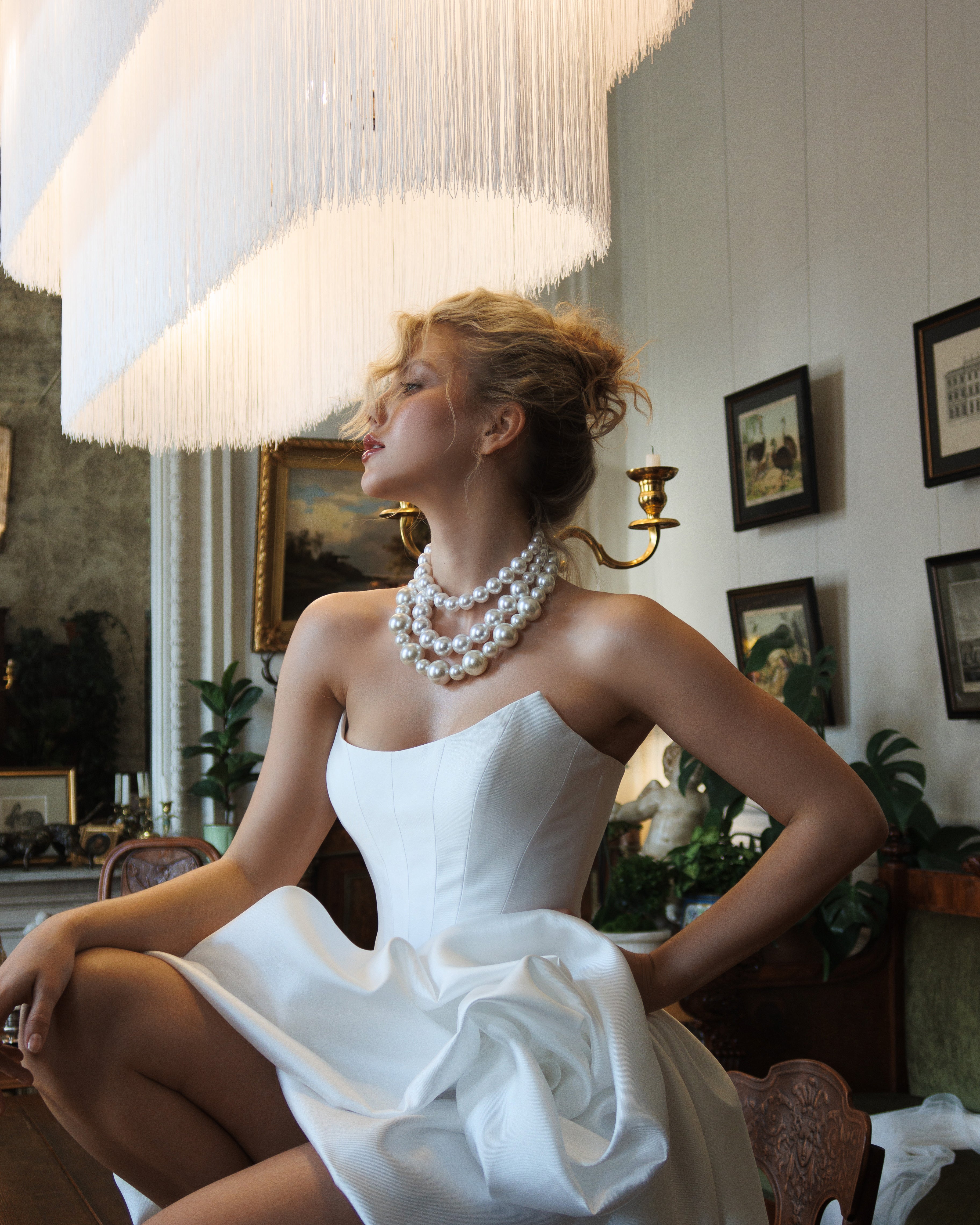 PALLARA |MIKADO MINI DRESS | CORSET MINI DRESS | BRIDAL EVENING DRESS