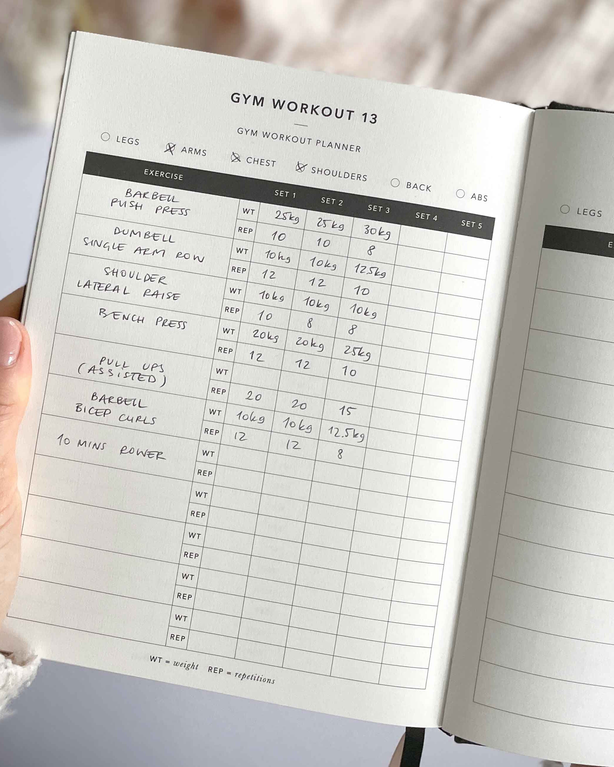 My Daily Fitness Planner - Workout and Meal Planner (Curve)