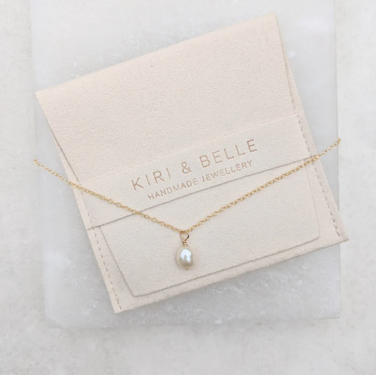 Kiri & Belle Mini Florence Small Pearl Pendant Necklace