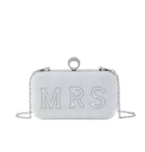 'Mrs' Embellished Clutch Bag