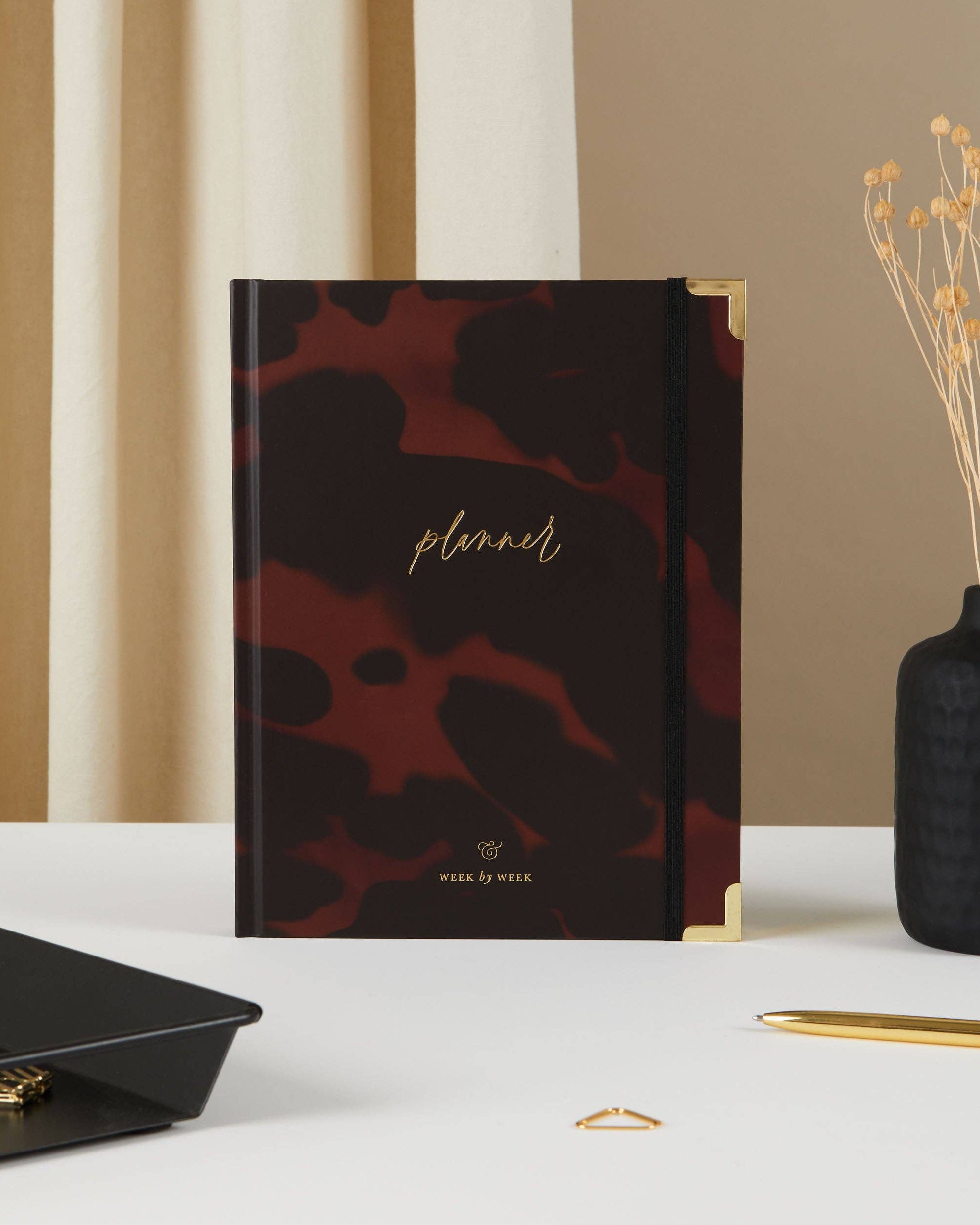 Undated Weekly Planner - Tortoise - diary gift for her