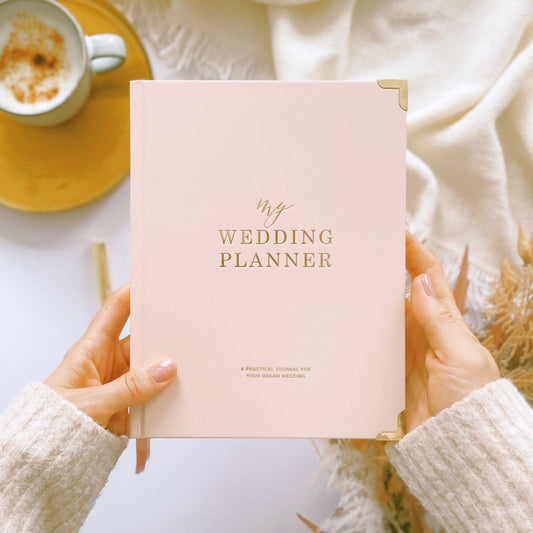 Wedding Planner Book - Blush, Gold Foil with Gilded Edges