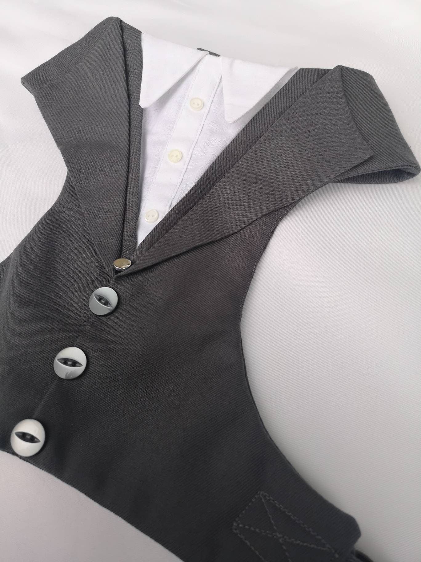 GREY DOG TUXEDO