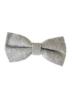 Special Bow Tie ** For Dog Tuxedo Wedding Harness ONLY** 110 Light Grey Tweed