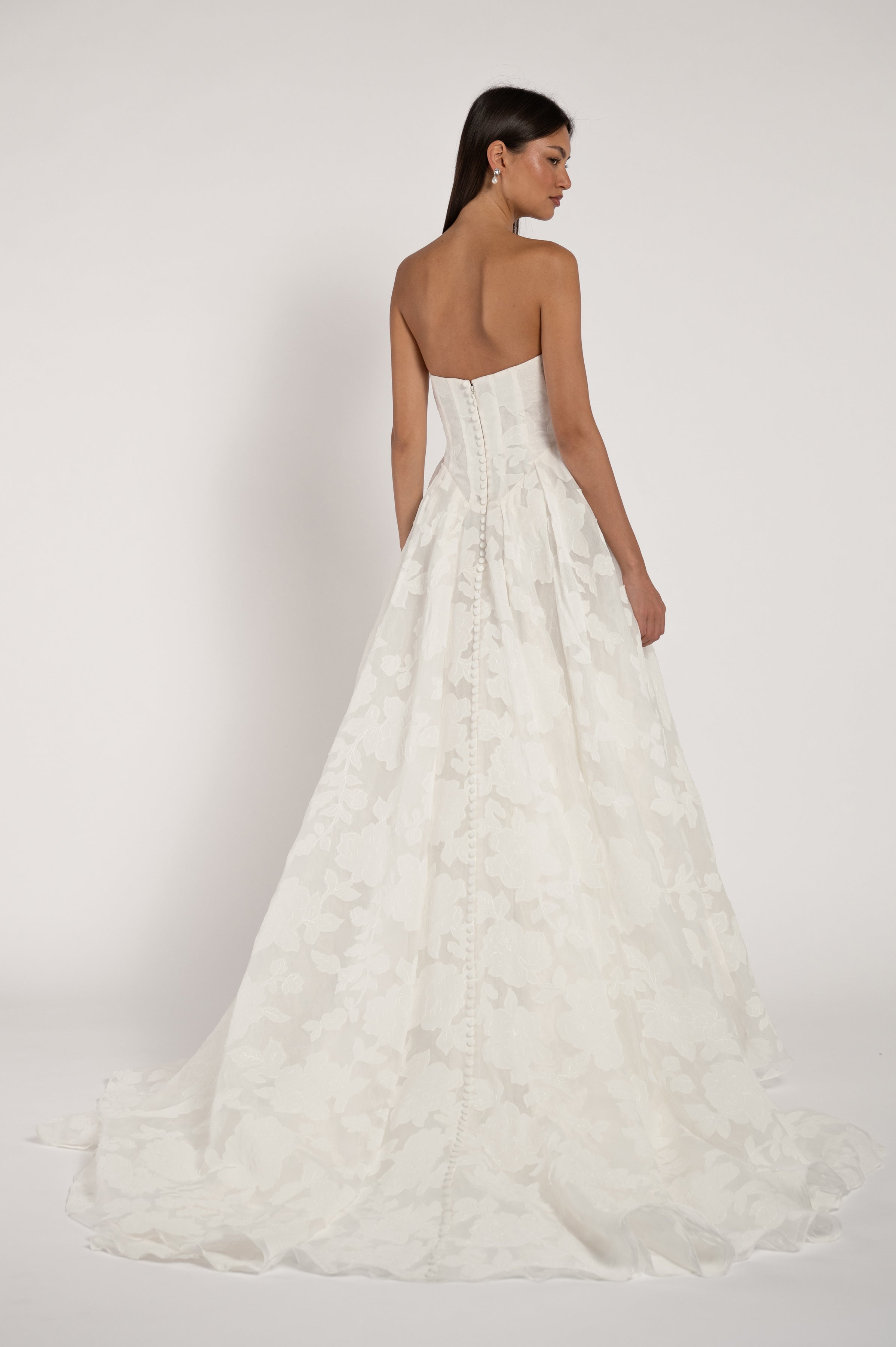 Jenny Yoo Alva wedding dress, side view