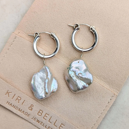 Kiri & Belle Clemmie Petal Pearl Earrings