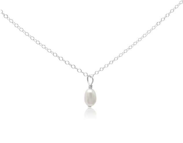 KIRI & BELLE | MINI FLORENCE SMALL PEARL PENDANT NECKLACE