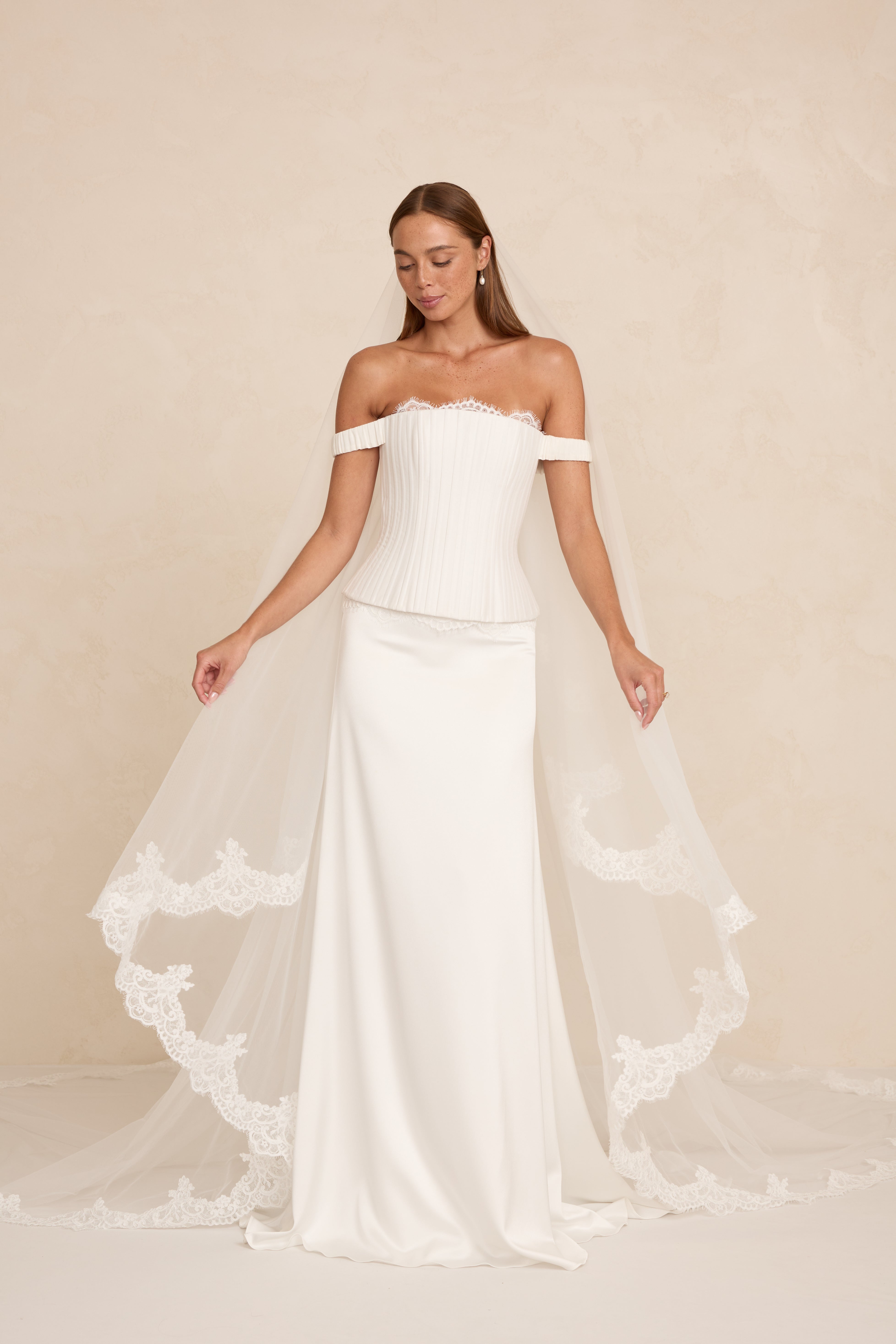 Duke wedding dress back view