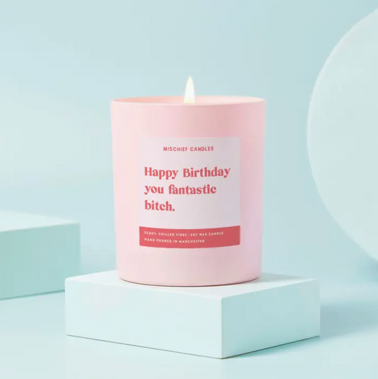 Funny Candle - Happy Birthday You Fantastic Bitch
