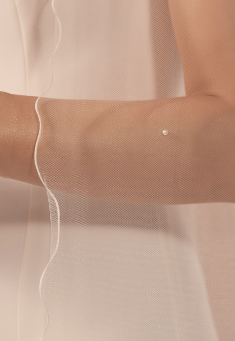 PEARL SATIN EDGE VEIL | 110CM - 170CM