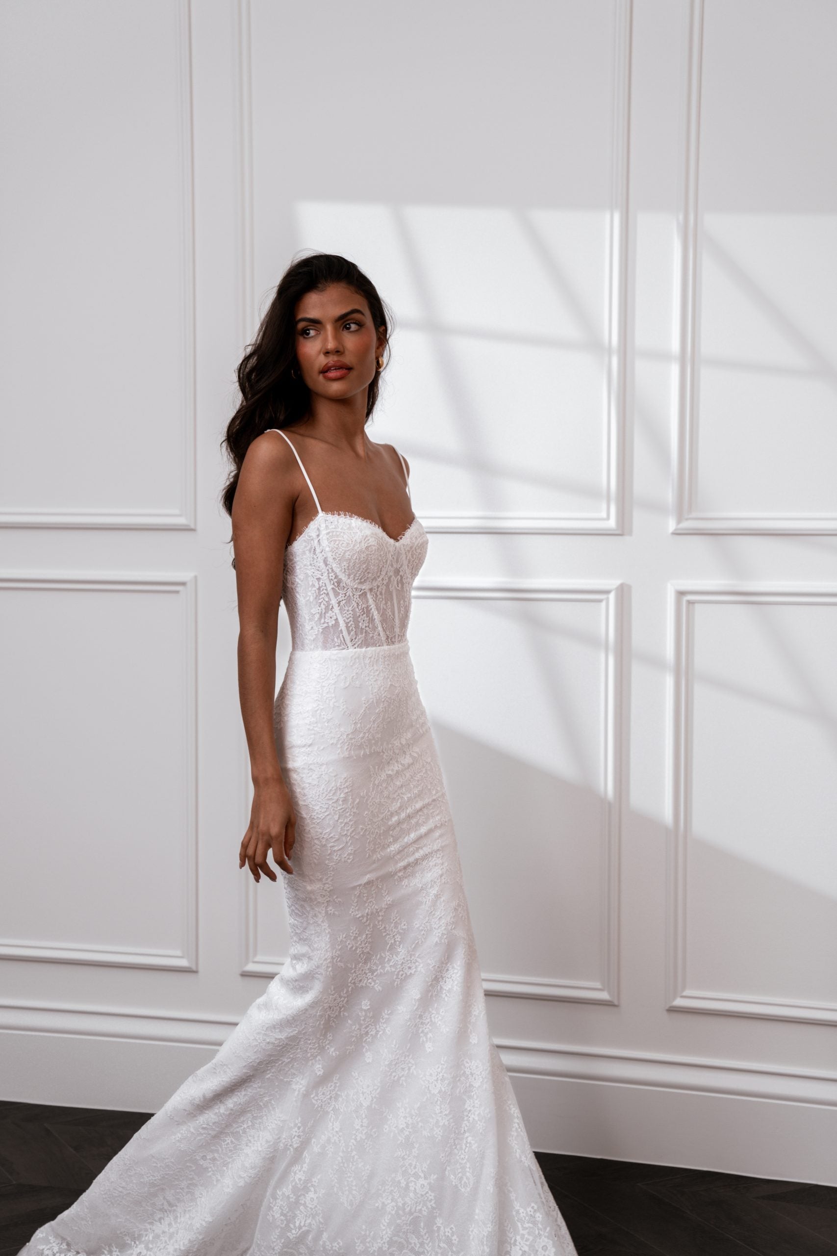 chinese dress ladies Breathtaking Ballgown Wedding Dress with Floral Lace and Pearly Silver  Accents  Marelli Exclusive