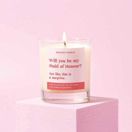 Funny Candle - Will you be my maid of honour? Act like this is a surprise