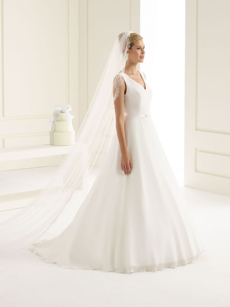 VEIL WITH FRENCH LACE TRIM | 300CM